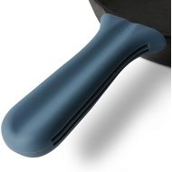 Greater Goods Silicone Handle Cover Designed for Greater Goods Cast Iron Skillet and Griddle, Stone Blue