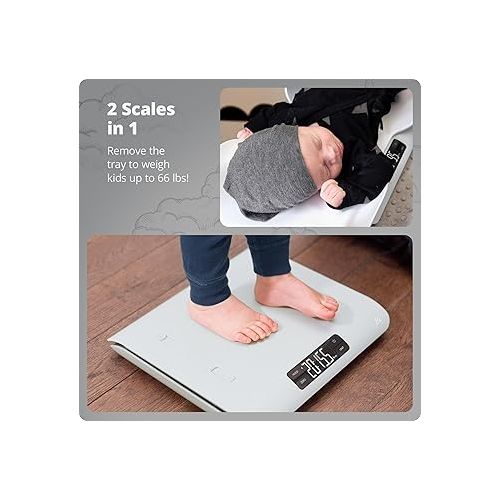  Greater Goods Digital Baby Scale with in-House Algorithm for Wiggly Babies, Infants, and Toddlers