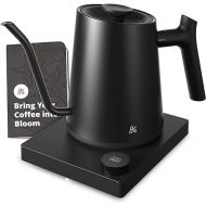 Greater Goods Electric Gooseneck Kettle with a Counterbalanced Handle, 1200 Watt (Onyx Black), A Gift for Dad to Master the Art of Brewing