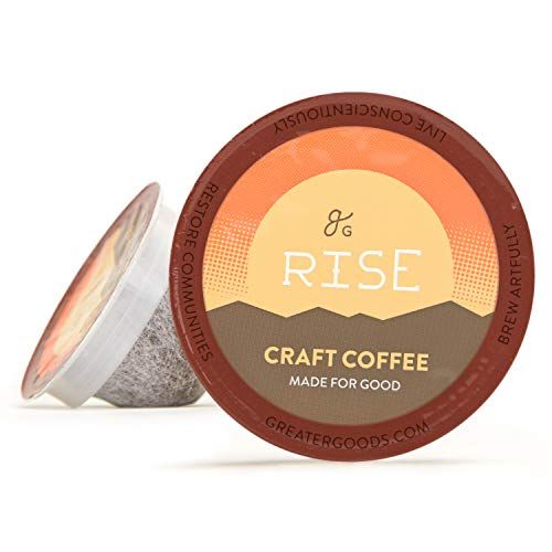  [아마존 핫딜]  [아마존핫딜]Greater Goods GreaterGoods Kcup Coffee Light Roast For Keurig K-Cup Brewers, Breakfast Blend Eco Friendly Coffee Pods (Light Roast Mountain Blend)