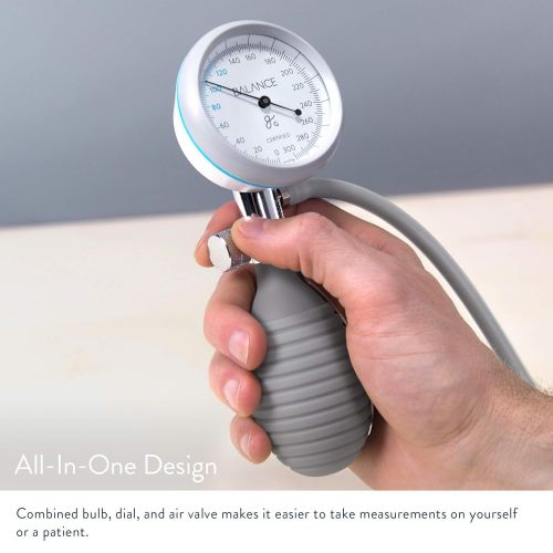  [아마존 핫딜] GreaterGoods Sphygmomanometer Manual Blood Pressure Monitor, Travel Case, Upper Arm Clinical Accuracy