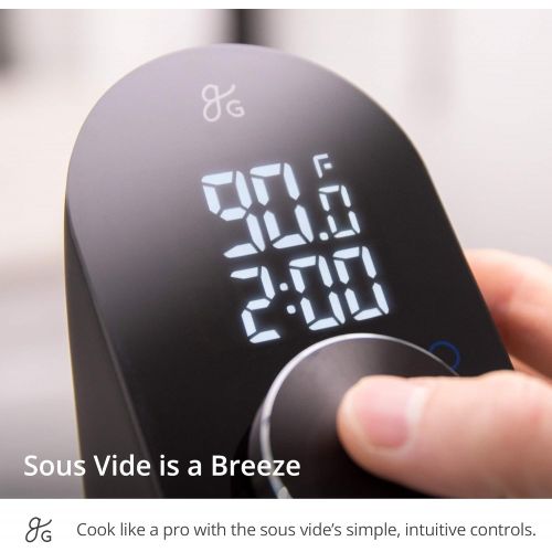  Greater Goods Kitchen Sous Vide - A Powerful Precision Cooking Machine at 1100 Watts; Ultra Quiet Immersion Circulator With a Brushless Motor