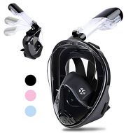 [아마존 핫딜]  [아마존핫딜]Greatever Snorkel Mask Foldable Panoramic View Full Face Snorkeling Mask with Detachable Camera Mount, Dry Top Set Anti-Fog&Anti-Leak