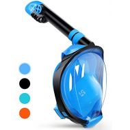 [아마존 핫딜]  [아마존핫딜]Greatever G2 Full Face Snorkel Mask with Latest Dry Top System,Foldable 180 Degree Panoramic View Snorkeling Mask with Camera Mount,Safe Breathing,Anti-Leak&Anti-Fog