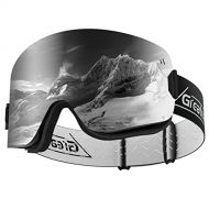 Greatever Ski Goggles, OTG Frameless Snow Snowboard Goggles Cylindrical, Anti Fog UV400 Protection For Men Women Youth Kids