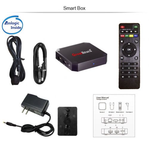  Greatlizard Android 7.1.2 X96 Mini TV Box Quad Core 2.4G Wifi 4K HD Support VP9 HEVC Decoding(2GB Ddr3 + 16GB EMMC)