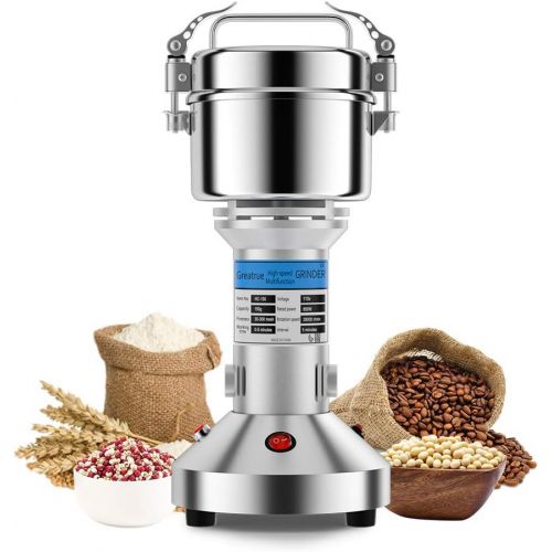  [아마존베스트]Greatrue Electric Grain Mill Grinder Spice Grinder Flour Mill Wheat Cereals Herb Pulverizer for Kitchen,150g High Speed Dry Spice Grinder Machine