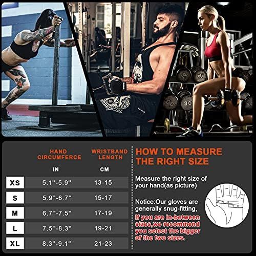  [아마존베스트]Grebarley Fitness Gloves, Training Gloves for Men and Women, Fitness Gloves for Strength Training, Bodybuilding, Strength Sports and Crossfit Training