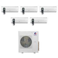 Gree MULTI42CVIR501-42,000 BTU Multi21+ Penta-Zone Wall Mount Mini Split Air Conditioner Heat Pump 208-230V (9-9-9-9-12)
