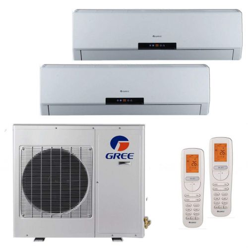  Gree MULTI18BNeo201-18,000 BTU +Multi Dual-Zone Wall Mount Mini Split Air Conditioner Heat Pump 208-230V (9-12)