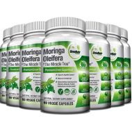 GreeNatr Pure Moringa Oleifera Leaf Extract Capsules * 100% NATURAL Premium Green Superfood * Natural Weight Loss Supplement + Energy & Metabolism Booster + Mood, Memory & Focus Enhancer (1