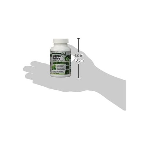  GreeNatr Pure Moringa Oleifera Leaf Extract Capsules * 100% NATURAL Premium Green Superfood * Natural Weight Loss Supplement + Energy & Metabolism Booster + Mood, Memory & Focus Enhancer (1