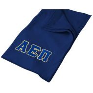 Greekgearcom Alpha Epsilon Pi Twill Letter Sweatshirt Blanket - Navy