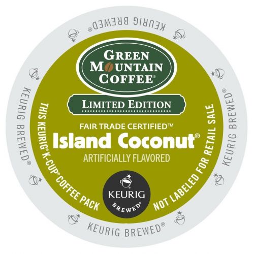  Green Mountain Coffee Island Coconut K-Cups for Keurig Brewers - White by Green Mountain