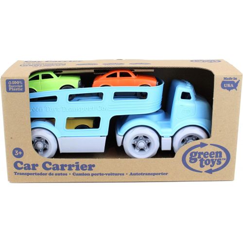  [아마존 핫딜]  [아마존핫딜]Green Toys Car Carrier Vehicle Set Toy, Blue