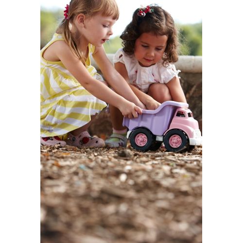  [아마존 핫딜]  [아마존핫딜]Green Toys Dump Truck in Pink Color - BPA Free, Phthalates Free Play Toys for Improving Gross Motor, Fine Motor Skills. Play Vehicles