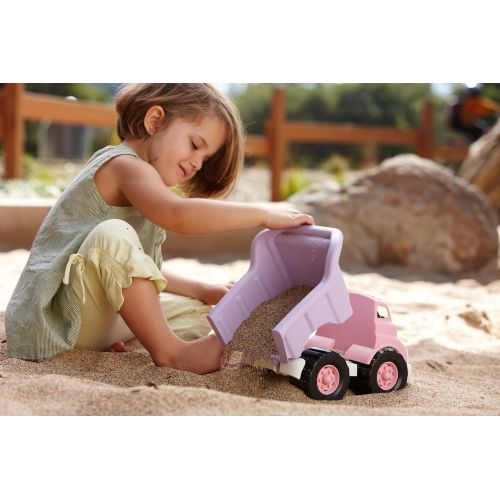  [아마존 핫딜]  [아마존핫딜]Green Toys Dump Truck in Pink Color - BPA Free, Phthalates Free Play Toys for Improving Gross Motor, Fine Motor Skills. Play Vehicles