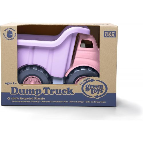  [아마존 핫딜]  [아마존핫딜]Green Toys Dump Truck in Pink Color - BPA Free, Phthalates Free Play Toys for Improving Gross Motor, Fine Motor Skills. Play Vehicles