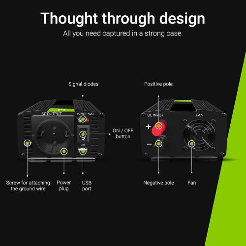  [아마존베스트]-Service-Informationen Green Cell Voltage Converter, Power Inverter, Converter