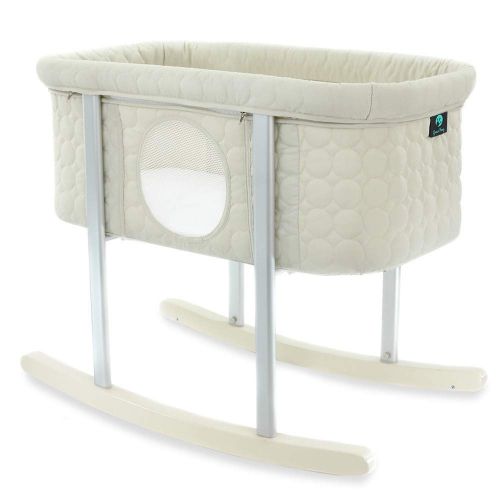  Green Frog Baby Bassinet Cradle Includes Gentle Rocking Feature, Great for Newborns and Infants Safe Mattress Includes wheels for...