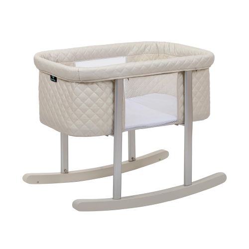  Green Frog Baby Bassinet Cradle Includes Gentle Rocking Feature, Great for Newborns and Infants Safe Mattress Includes wheels for...