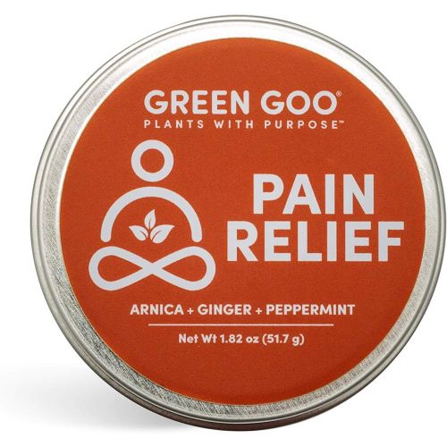  Green Goo Natural Skin Care for Inflammation, Joint Pain, Sore Muscles, Bruises, Pain Relief with Arnica, Large Tin, 1.82 Ounce, Pack of 3 (Packaging May Vary)