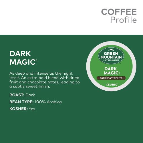  Green Mountain Coffee Dark Magic, Keurig K-Cup Pods, Dark Roast, 48 Count