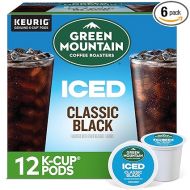 Green Mountain Coffee Roasters ICED Classic Black, Single Serve Keurig K-Cup Pods, Medium Roast Iced Coffee, 72 Count (6 Packs of 12)