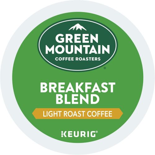  Green Mountain Coffee Roasters Breakfast Blend, Single-Serve Keurig K-Cup Pods, Light Roast Coffee, 32 Count