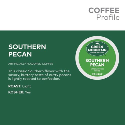  Green Mountain Coffee Roasters Green Mountain Coffee Light Roast K-Cup for Keurig Brewers, Southern Pecan...