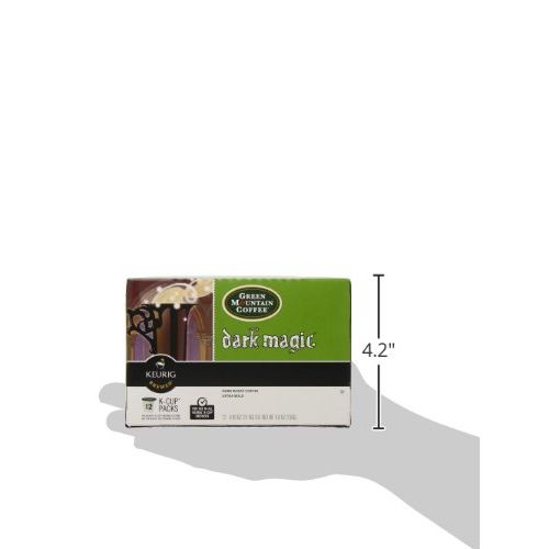  Green Mountain Coffee Roasters Dark Magic Keurig Single-Serve K-Cup Pods, Dark Roast Coffee, 12 Count, Pack of 6