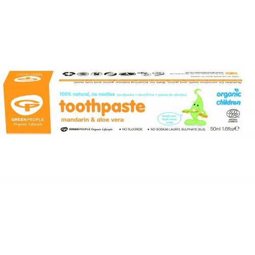  (12 PACK) - Green People - Childrens Mandarin Toothpaste | 50ml | 12 PACK BUNDLE