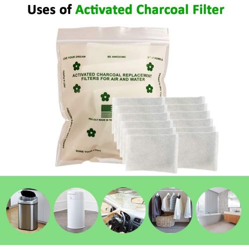  [아마존베스트]Green Piece All-Natural Baby Diaper Pail Deodorizer | Activated Charcoal Air Purifier Compatible with Diaper Genie & Ubbi Pails, Shoe Closets, Trash Cans, Cars, Pets, Kitchen etc.