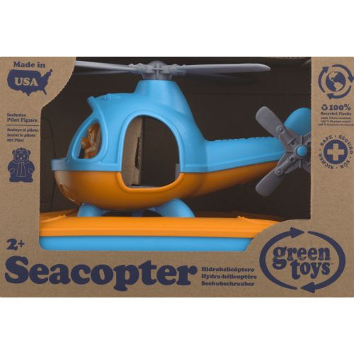  Green Toys Seacopter Bath Toy, Orange Top