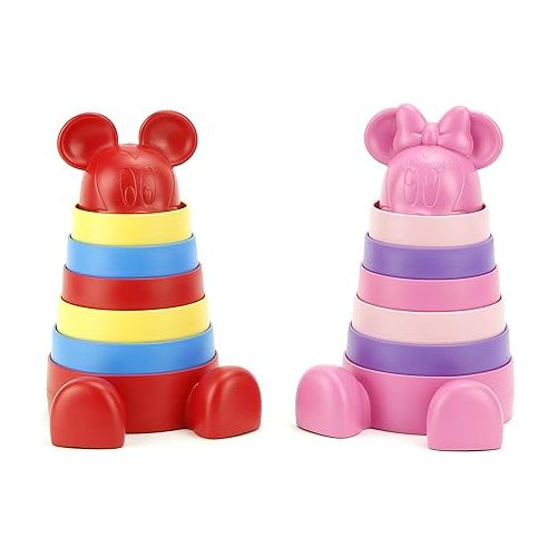 Green Toys Disney Baby Exclusive - Mickey Mouse Stacker, Red