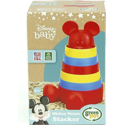  Green Toys Disney Baby Exclusive - Mickey Mouse Stacker, Red
