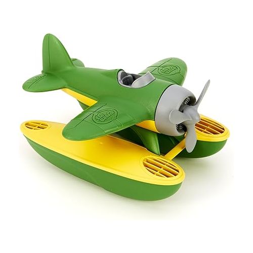  Green Toys Seaplane in Green Color - BPA Free, Phthalate Free Floatplane for Improving Pincers Grip. Toys and Games ,9 x 9.5 x 6 inches