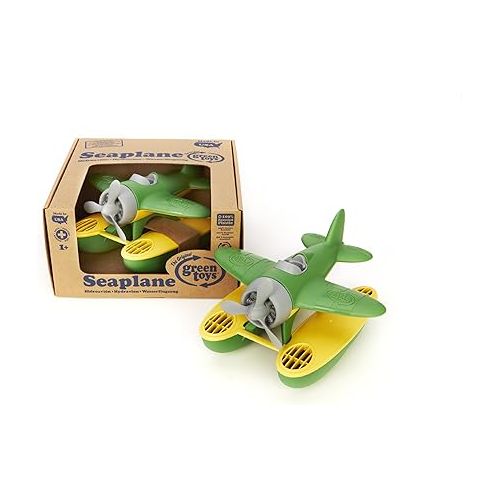  Green Toys Seaplane in Green Color - BPA Free, Phthalate Free Floatplane for Improving Pincers Grip. Toys and Games ,9 x 9.5 x 6 inches