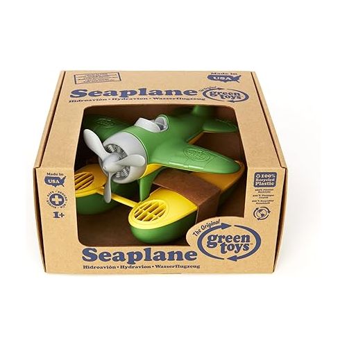  Green Toys Seaplane in Green Color - BPA Free, Phthalate Free Floatplane for Improving Pincers Grip. Toys and Games ,9 x 9.5 x 6 inches