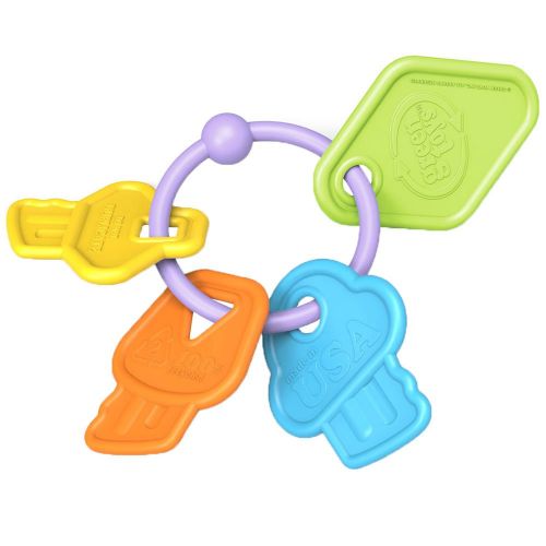  Green Toys Baby Toy Starter Set (First Keys, Stacking Cups, Elephant)