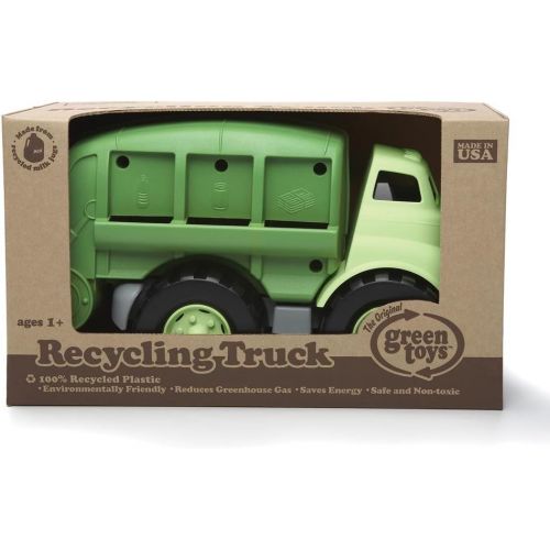  [아마존 핫딜]  [아마존핫딜]Green Toys Recycling Truck in Green Color - BPA Free, Phthalates Free Garbage Truck for Improving Gross Motor, Fine Motor Skills. Kids Play Vehicles