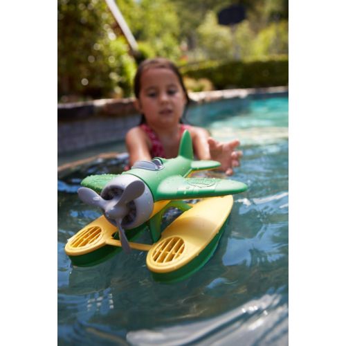  [아마존베스트]Green Toys Seaplane in Green Color - BPA Free, Phthalate Free Floatplane for Improving Pincers Grip. Toys and Games