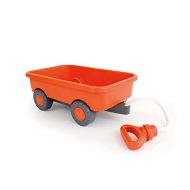 Green Toys Wagon, Orange - Pretend Play, Motor Skills, Kids Outdoor Toy Vehicle. No BPA, phthalates, PVC. Dishwasher Safe, Recycled Plastic, Made in USA.