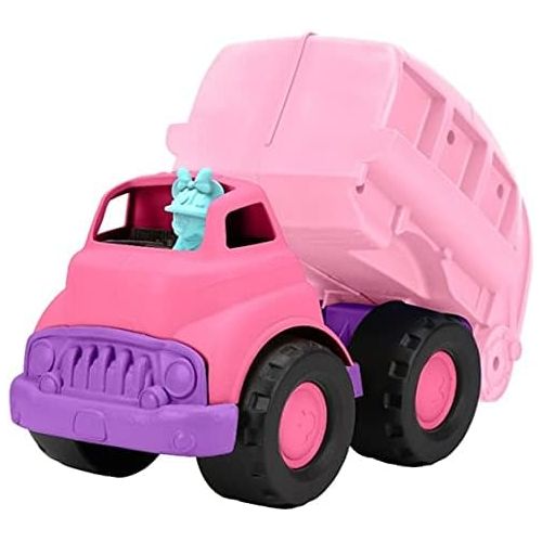  Green Toys Disney Baby Exclusive Minnie Mouse Recycling Truck Pretend Play, Motor Skills, Kids Toy Vehicle. No BPA, phthalates, PVC. Dishwasher Safe, Recycled Plastic, Made in US