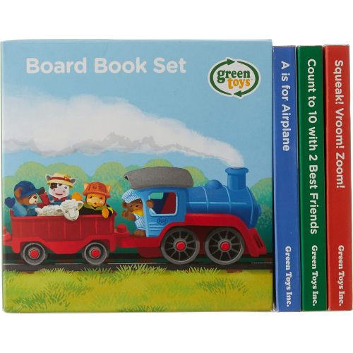  Green Toys Counting, Sounds, ABCs Board Books (3 Pack)