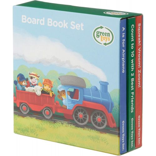  Green Toys Counting, Sounds, ABCs Board Books (3 Pack)