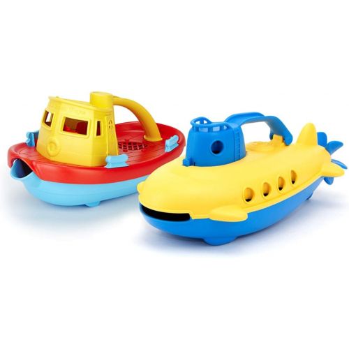  Green Toys Tug Boat & Submarine Combo Pack