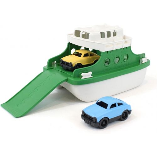  Green Toys Ferry Boat Bathtub Toy, Green/White, 10X 6.6x 6.3