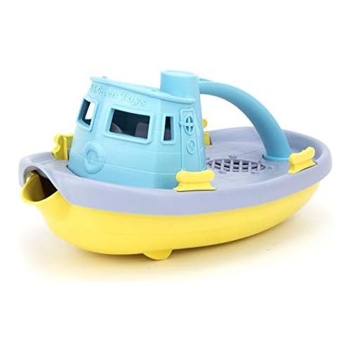  Green Toys GT Tug Boat Assortment - Grey/Yellow/Turquoise
