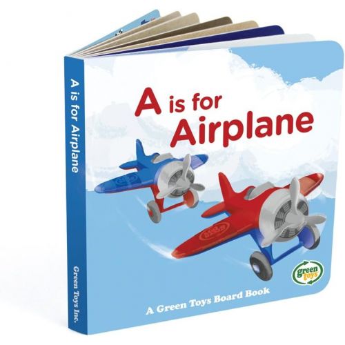  Green Toys Airplane & Board Book (color may vary)